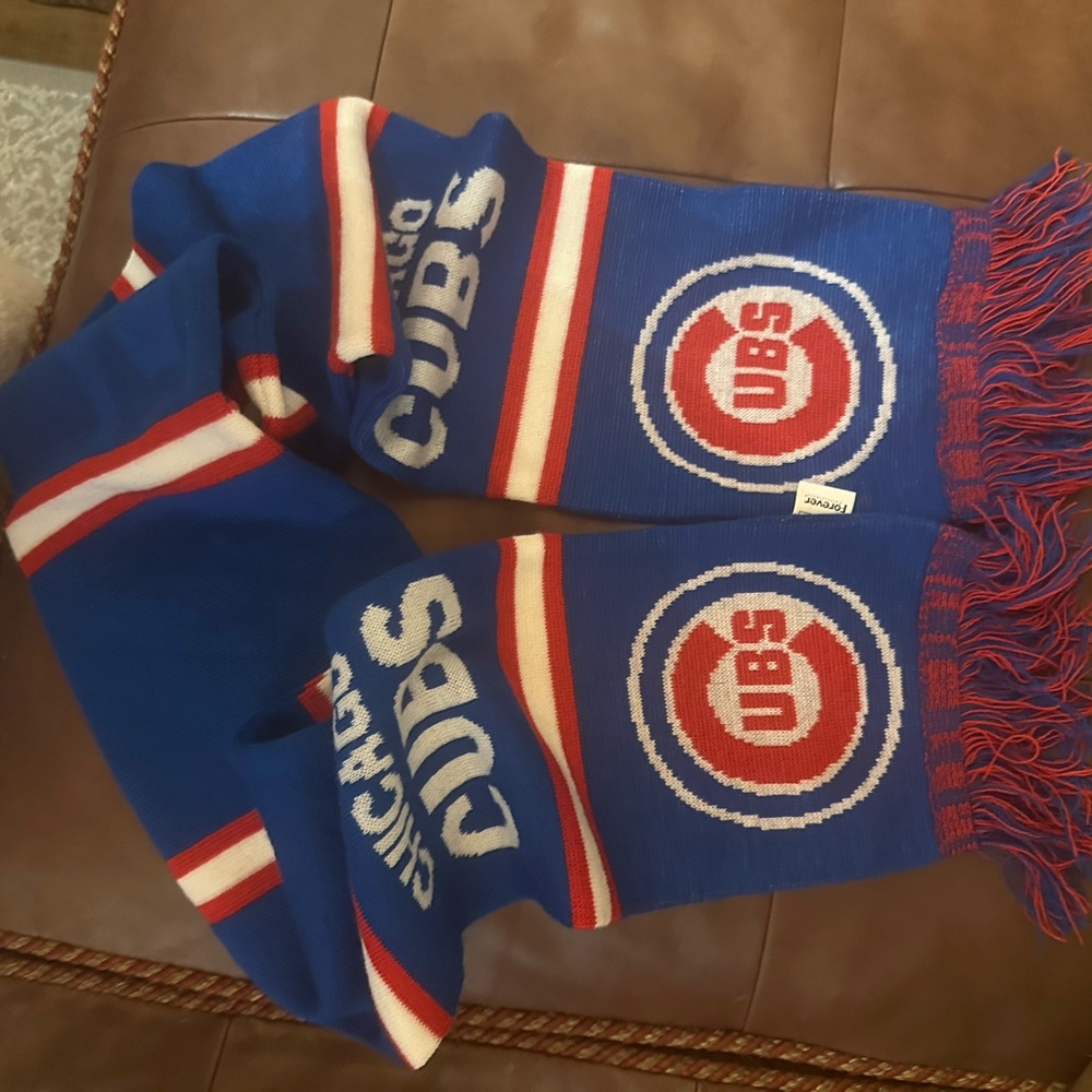 Chicago Cubs Blue and Red Scarf